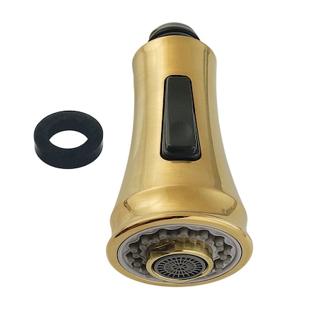 Kingston Brass 2Function PullDown Kitchen Faucet Sprayer Head, Brushed Brass KDH8817